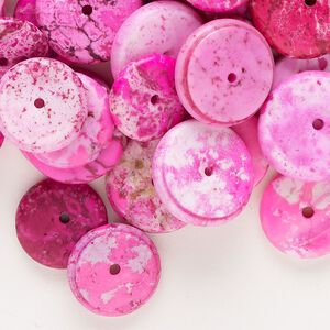 Magnesite 1pkg1, rondelle bead 2 oz mix 11x3mm-15x5mm