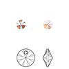 Drop 720pk light rose shimmer, Swarovski® 6mm pendant mini disk 6428 image number 0