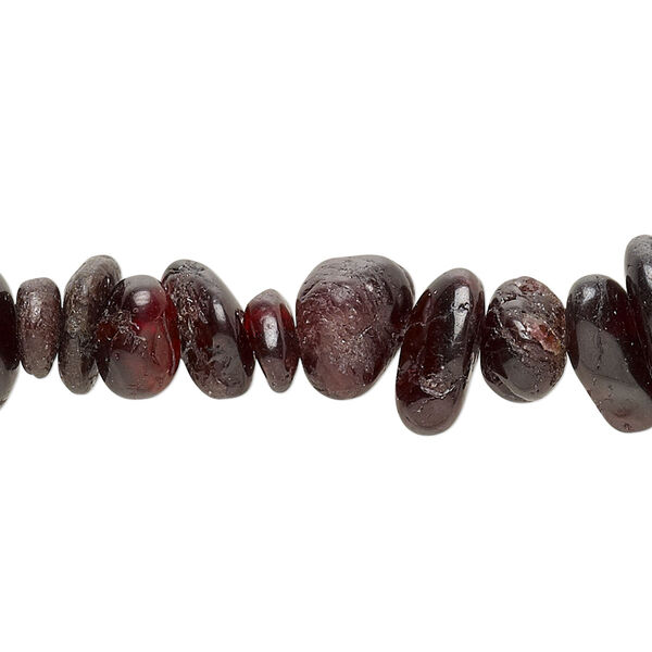 Garnet 1pkg1, chip bead natural D grade, 15 inch large image number 0