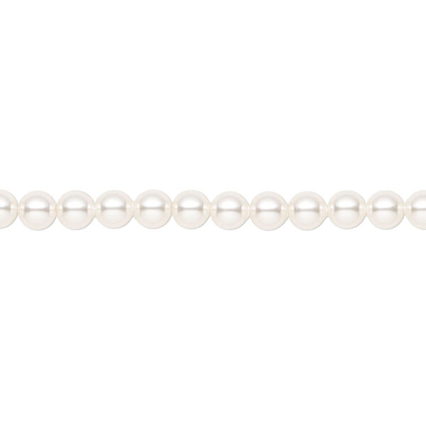 Pearl 500pk white, Crystal Passions® 4mm round 5810 image number 0