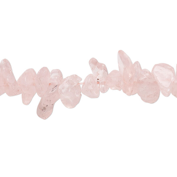 Bead 1pk rose quartz, dyed, medium chip 32 inch image number 0