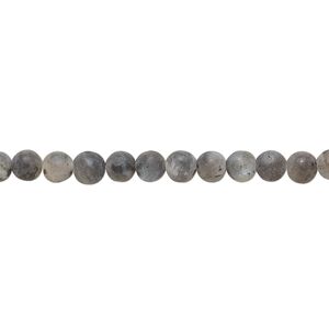 Blue labradorite 1pkg1, matte round bead natural 8 inch 4mm