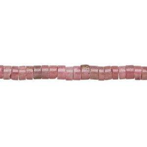 Rhodonite 1pkg1, heishi bead natural 15.5-16 inch 4x2mm