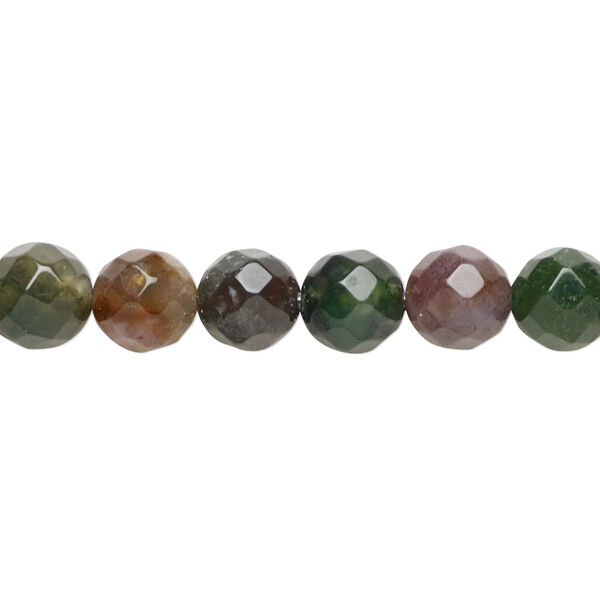 Bead, fancy jasper (natural), 8mm faceted round, B grade, Mohs hardness 6-1/2 to 7. Sold per 15-1/2" to 16" strand. image number 0
