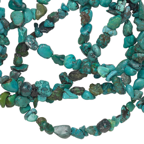 Turquoise 1pkg1, chip / nugget bead C grade, 32 inch medium / mini image number 0
