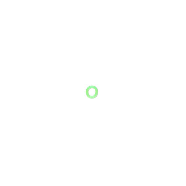 Component, Oh! Ring™, silicone, neon green, 3mm round with 2mm hole. Sold per pkg of 1,000. image number 0