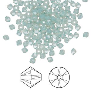 Bead 144pk Pacific opal, Crystal Passions® 3mm bicone 5328