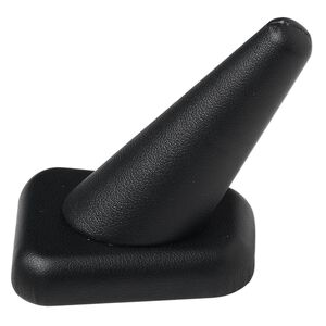 Display, ring, leatherette, black, 2-3/8 x 2-1/4 x 1-5/8 inches. Sold individually.