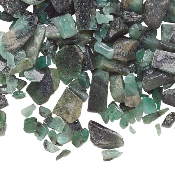 Emerald 1pkg1, undrilled inlay chip 1 oz mini image number 0