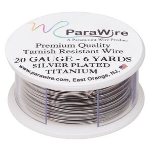 Wire, ParaWire™, titanium-finished copper, round, 20 gauge. Sold per 6-yard spool.