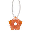 Carnelian 1pkg1, hand-cut top-drilled carved flower bead B grade, 20x20mm image number 0