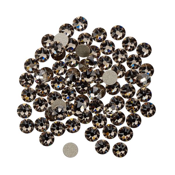 Flat back 1440pk greige foil back, Swarovski® 3-3.2mm rose round SS12 2088 image number 0