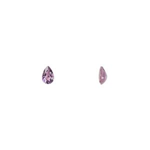 Amethyst 1pkg1, hand-cut faceted pear gem natural 9x6mm