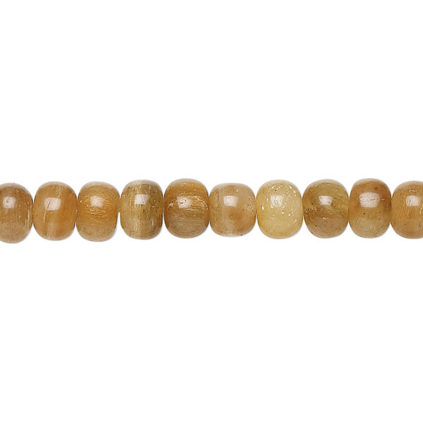 Yellow iron quartz 1pkg1, hand-cut rondelle bead natural C grade, 13 inch 6x3mm-7x5mm image number 0