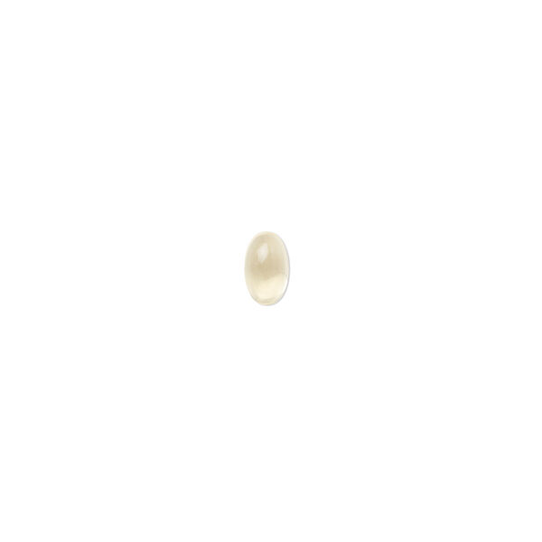 Cabochon, citrine (heated), light to medium, 5x3mm hand-cut calibrated oval, A grade, Mohs hardness 7. Sold per pkg of 4. image number 0