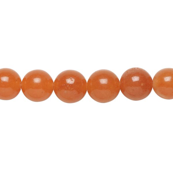 Red aventurine 1pkg1, round bead natural 15.5-16 inch 8mm image number 0