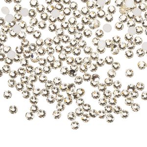 Flat back 144pk light gold quartz foil back, Preciosa MAXIMA Czech crystal rhinestone 2.5-2.7mm chaton rose round SS9