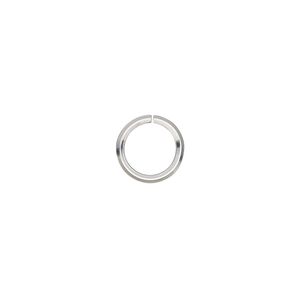 Jump ring, silver-plated brass, 10mm round diamond wire, 7.5mm inside diameter, 16 gauge. Sold per pkg of 50.
