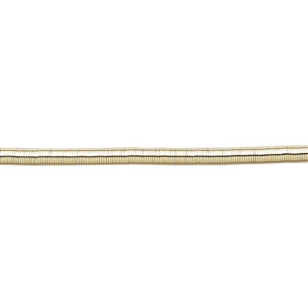 French wire, gold-plated copper, extra-heavy, 2.5mm tube. Sold per 13-1/2 to 15 inch strand. image number 0