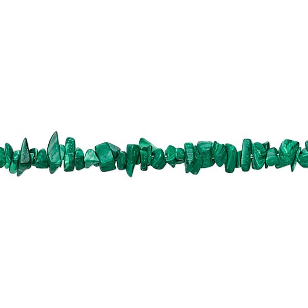Bead, "malachite" (resin) (imitation), mini chip. Sold per 34-inch strand. image number 0