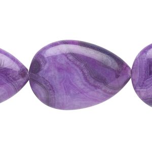 Crazy lace agate 1pkg1, teardrop bead 8 inch 30x20mm