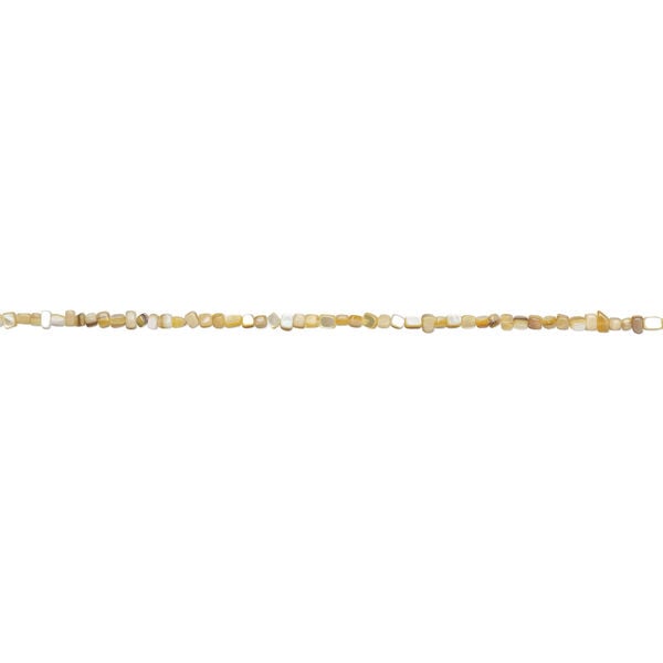 Gold lip / mother-of-pearl shell 1pkg1, pebble bead 15 inch small image number 1