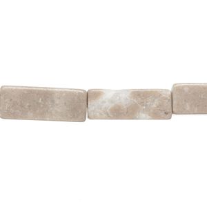 Grey / cream marble 1pkg1, square tube bead natural 15 inch 17x6mm-18x7mm