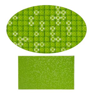 Adhesive sheet, My Style Deco Art™, peel-off, resin and glue, medium green, 8 x 4-3/4 inch rectangle, 1.8mm thick. Sold individually.