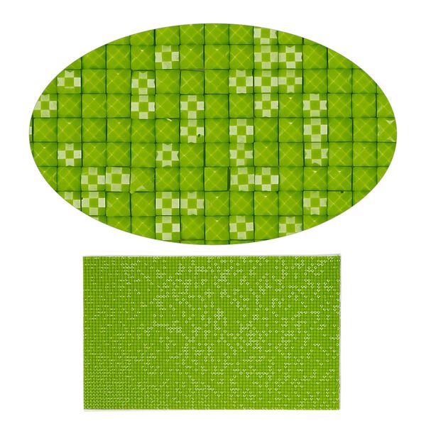 Adhesive sheet, My Style Deco Art™, peel-off, resin and glue, medium green, 8 x 4-3/4 inch rectangle, 1.8mm thick. Sold individually. image number 0