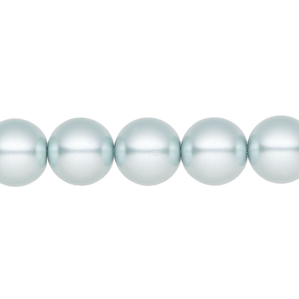 Pearl 10pk light blue, Preciosa Czech crystal 10mm round image number 0