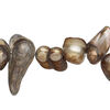 Freshwater pearl 1pkg1, baroque, 15 inch antique brown 10x8mm-35x13mm cultured image number 0