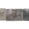 Marble 1pkg1, textured flat rectangle bead natural, 15 inch 24x18mm-25x19mm image number 0