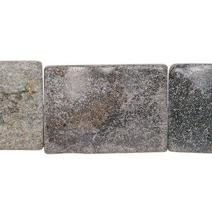 Marble 1pkg1, textured flat rectangle bead natural, 15 inch 24x18mm-25x19mm