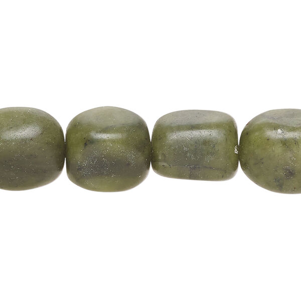 Serpentine 1pkg1, nugget bead natural, 15 inch small / matte image number 0