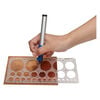 Template, EUROTOOL&reg;, plastic, clear, 10x5 inches with 1-36mm circles and 8x5-1/4 inches with 5x3mm-70x40mm ovals. Sold per 2-piece set. image number 1