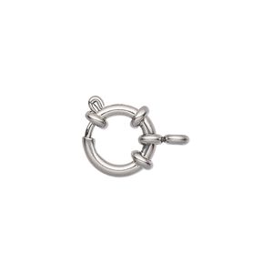 Springring 1pkg1, 13mm, stainless steel clasp 1-strand