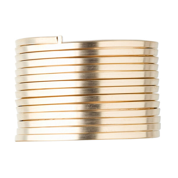 Wire, 12Kt gold-filled, half-hard, square, 14 gauge. Sold per pkg of 5 feet. image number 0