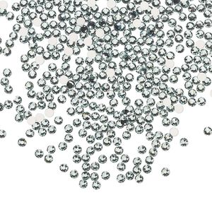 Flat back 1440pk smoked sapphire foil back, Preciosa MAXIMA Czech crystal rhinestone 1.7-1.9mm chaton rose round SS5