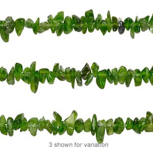 Chrome diopside 1pkg1, chip bead natural 15.5-16 inch mini to small