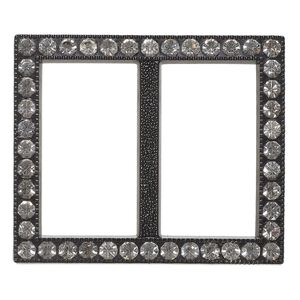 Focal, acrylic, black and clear, 63x53mm rectangle with (2) 40x22mm openings. Sold individually.