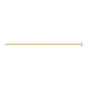 Head pin, 12Kt gold-filled, pkg/10, 1-1/2 inches, 22 gauge.