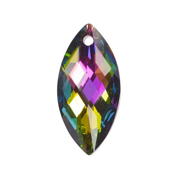Focal 1pk transparent clear vitrail foil back, Celestial Crystal® 32x15mm marquise image number 0