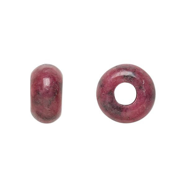 Rhodonite 1pkg1, rondelle bead natural 14x8mm Dione® image number 0