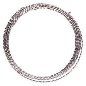 Wire, ParaWire™, titanium-finished copper, twisted square, 21 gauge. Sold per 15-foot section.