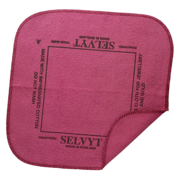 Polishing cloth, Selvyt®, cotton, pkg/1, red, 10-inch square. image number 0