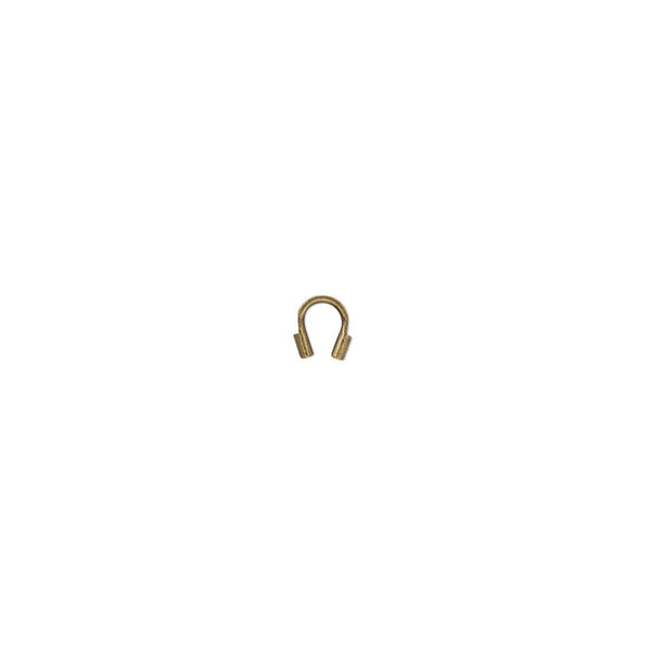 Wire protector, Accu-Guard™, antique gold-plated brass, 4mm tube. Sold per pkg of 500. image number 0