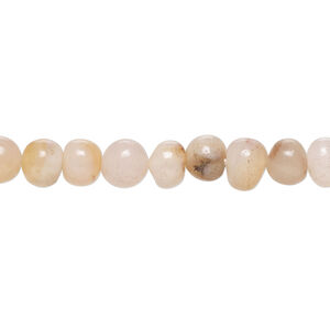 Red agate 1pkg1, hand-cut pebble bead, 14 inch small
