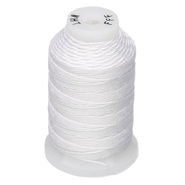 Thread, Purely Silk™, white, size FFF. Sold per 92-yard spool. image number 0