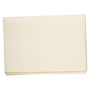 Mat, Beadalon®, polyester foam, pkg/2, beige, 18x13 inch rectangle.
