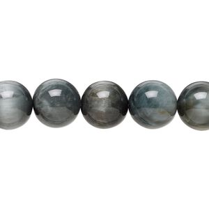 Cat's eye quartz 1pkg1, round bead natural 15.5-16 inch 10mm
